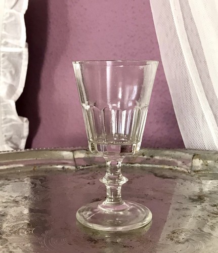 Antik glas 1900 - um, fußbecher