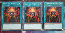 3x Kraft der Magie SBC1-DEA13 COMMON 1.Auflage DEUTSCH PLAYSET NM Yu-Gi-Oh
