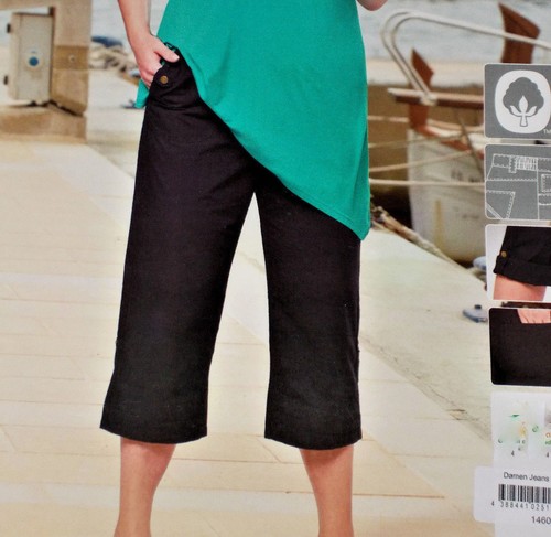 Damen krempelhose caprihose - damen,