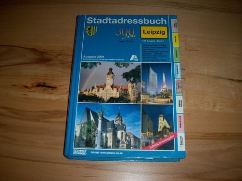 Stadtadressbuch leipzig 2001 - stadtadressbuch,