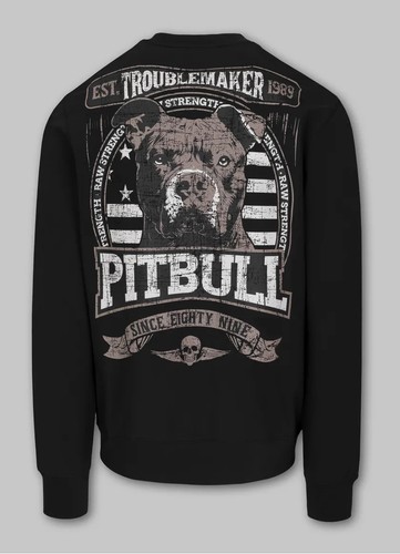 Pit bull sweatshirt mit - bull, kapuze