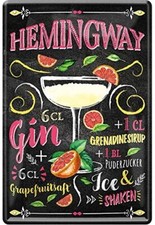 Blechschild Cocktail Rezept