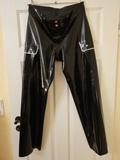 Latex-Army-Hose von Blackstyle – Größe XL – Schwarz mit Cargo-Taschen