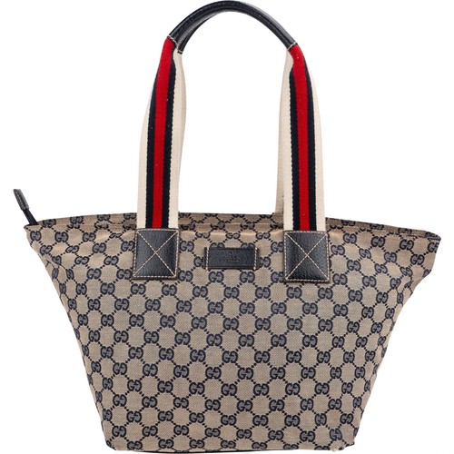 Gucci monogram canvas web - canvas,