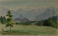  Gerda Henning Tusche Aquarell