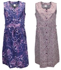 Knopfkittel Satin bunt