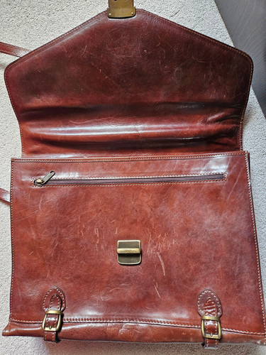Leder aktentasche nur - leder-aktentasche, wenig