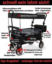 Falt Bollerwagen Trolley Dach
