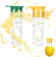 2 Stück Zitronenpresse Klein Set Manuelle Saftpresse Limettenpresse