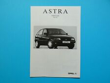 Prospekt / Preisliste - Opel Astra F / Caravan / GSi und GSi 16V - 06/93