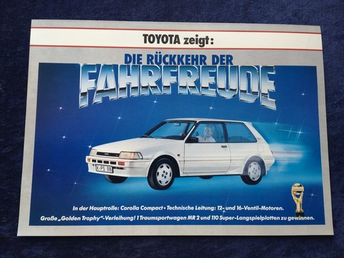 Toyota programm prospekt - toyota, 1985