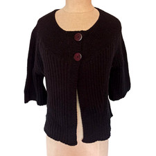 Damen Strick Jacke Schwarz