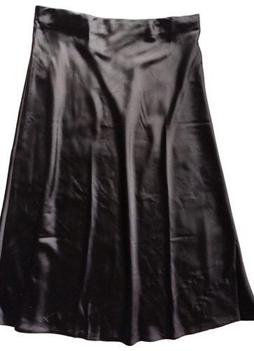 Eleganter satin rock midi - eleganter,