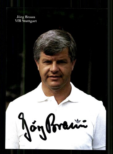Jörg braun autogrammkarte vfb - jörg,