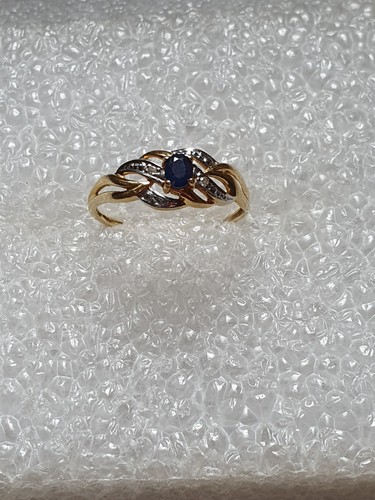 Ring karat gelbgold saphir - gelbgold,