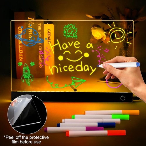 Led leuchttafel notizboard - led,