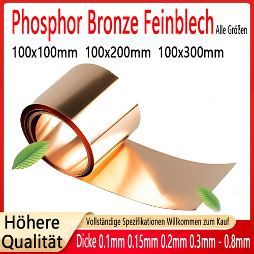 Phosphor bronze feinblech - bronze,