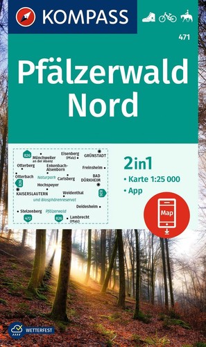 Kompass wanderkarte 471 - kompass,