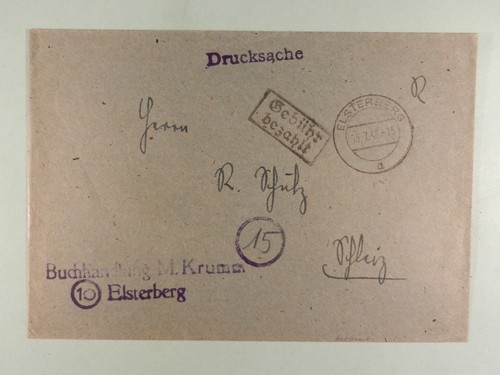 Sbz firmendrucksache gebühr - sbz,