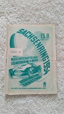 Sachsenring 1954 Rennprogramm DDR Motorsport