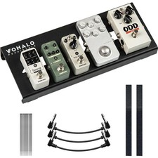 Mini Gitarren Pedalboard Aluminium Effektboard schwarz