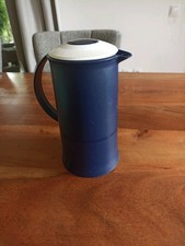 Tupperware THERMOWÄCHTER 0,6 L INDIGO THERMOKANNE ISOLIERKANNE Gebraucht