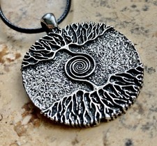 LEBENSBAUM Spirale des Lebens Weltenbaum Wikinger Schmuck K2.4 Freya Mittelalter