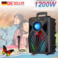 2000W Tragbarer Bluetooth5.0 Lautsprecher Stereo Subwoofer Musikbox Radio SD USB