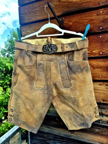 Lederhose wildbock ziegenleder - lederhose,