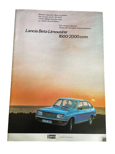 Prospekt brochure lancia beta - lancia,