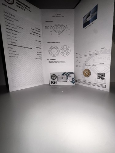 Natürlicher diamant kt - 0,96,