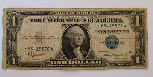 Usa one dollar schein silber - schein,