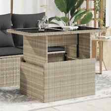Gartentisch Tisch Esstisch Couchtisch Gartenmöbel Poly Rattan Akazienholz vidaXL