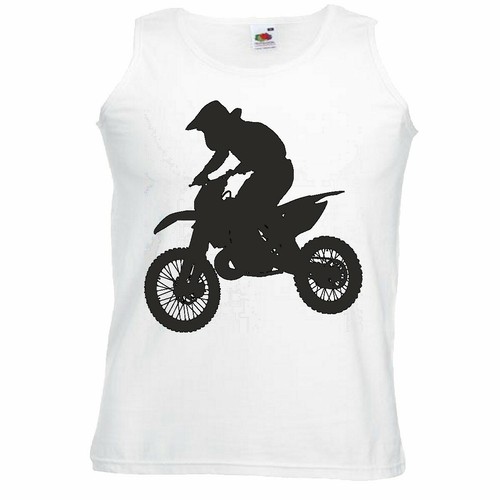 Tank top motocross silhouette - motocross,