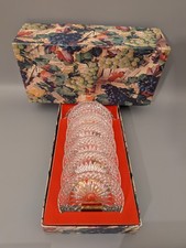 NEU Hofbauer Bleikristall Untersetzergarnitur 7 Stück UNBENUTZT mit Etikett 