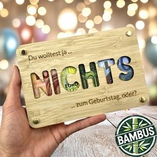 Geldgeschenk Geburtstag NICHTS