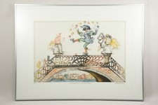 N92U06- Simon Dittrich (1940-2024) Aquatinta Venezianischer Harlekin signiert EA