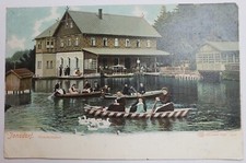 AK Jonsdorf, Gondelfahrt, Boote, Zittauer Gebirge, gelaufen 1908