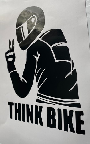 Think bike biker aufkleber - biker,