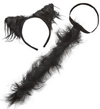 Schwarze Katze Kostüm-Set