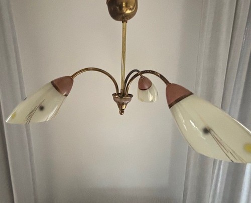 50er jahre deckenlampe - jahre,