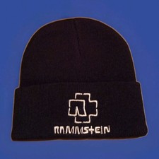 Beanie: "RAMMSTEIN" Farbe: "Schwarz". Mit echter Einstickung! Neu. 
