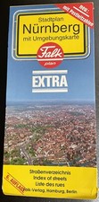 FALK Stadtplan CityMap Plan de Ville NÜRNBERG FÜRTH 6.Aufl. 1994 FalkKartografie
