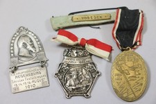 3x Medaille Abzeichen Bundesschießen Festschießen um 1905/10 (HB879)