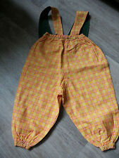 Baby Kinder Junge Mädchen Latzhose, Handarbeit selbst genähnt, orange, Gr. 74-80