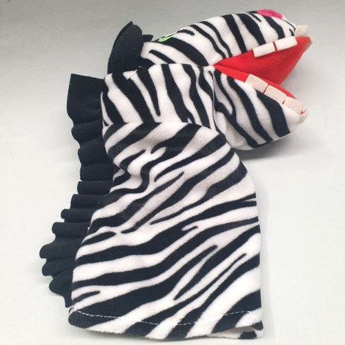 Handpuppe klappar vild - klappar, zebra