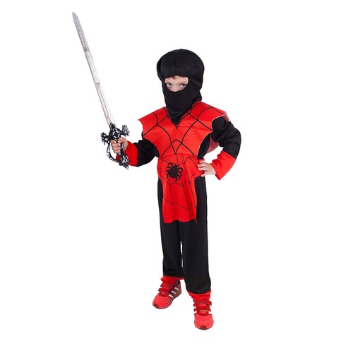 Kinderkostüm roter ninja - roter, ninja(s)