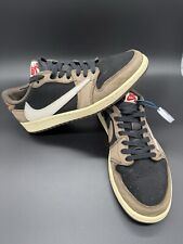 Nike Travis Scott x Air Jordan 1 Low OG SP EU 44 US 10 Black Dark Mocha Red Sail