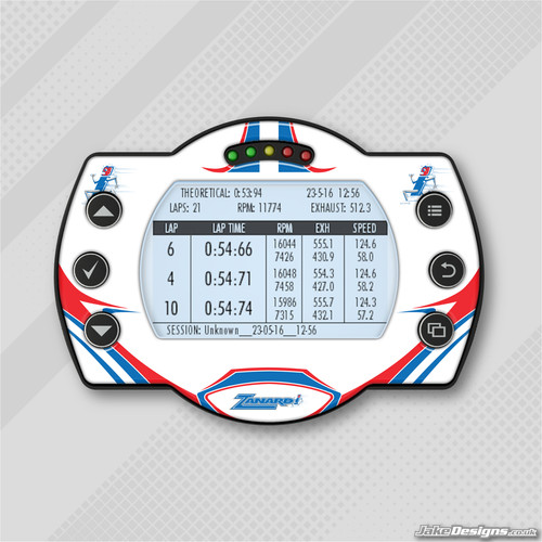 Zanardi style gel sticker - gel,