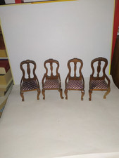 4 x Nostalgie-Stuhl -Modeladen-Kaufladen-Puppenhaus-Puppenstube-1:12